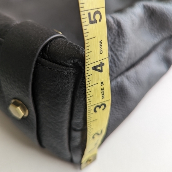 orYANY Genuine Leather Large Shoulder Tote Bag Compartments Black White - Picture 10 of 10